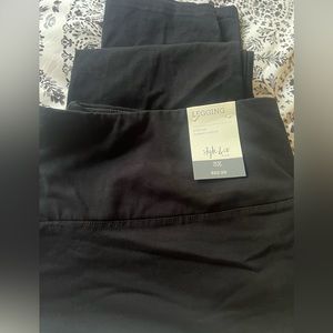 Style & Co Leggings.  Black.  Mid-rise tummy control.